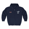 Gaffarious "Diamond Head & Toothy" Torn Gaff Tape Character Hoodie | Zip Sweatshirt, Minimal Chest & Back Graphic